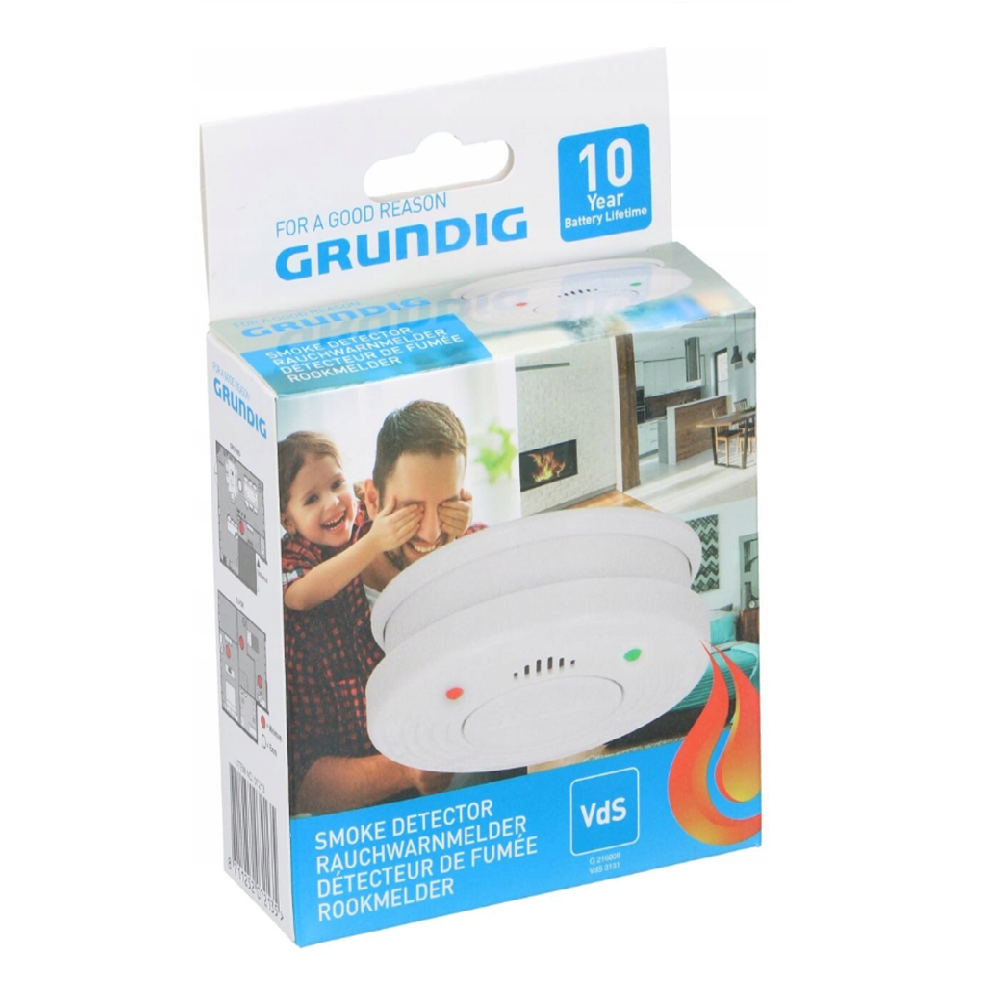 GRUNDIG elemes füstérzékelő – 85 dB-es riasztással (EDC) - Image 5
