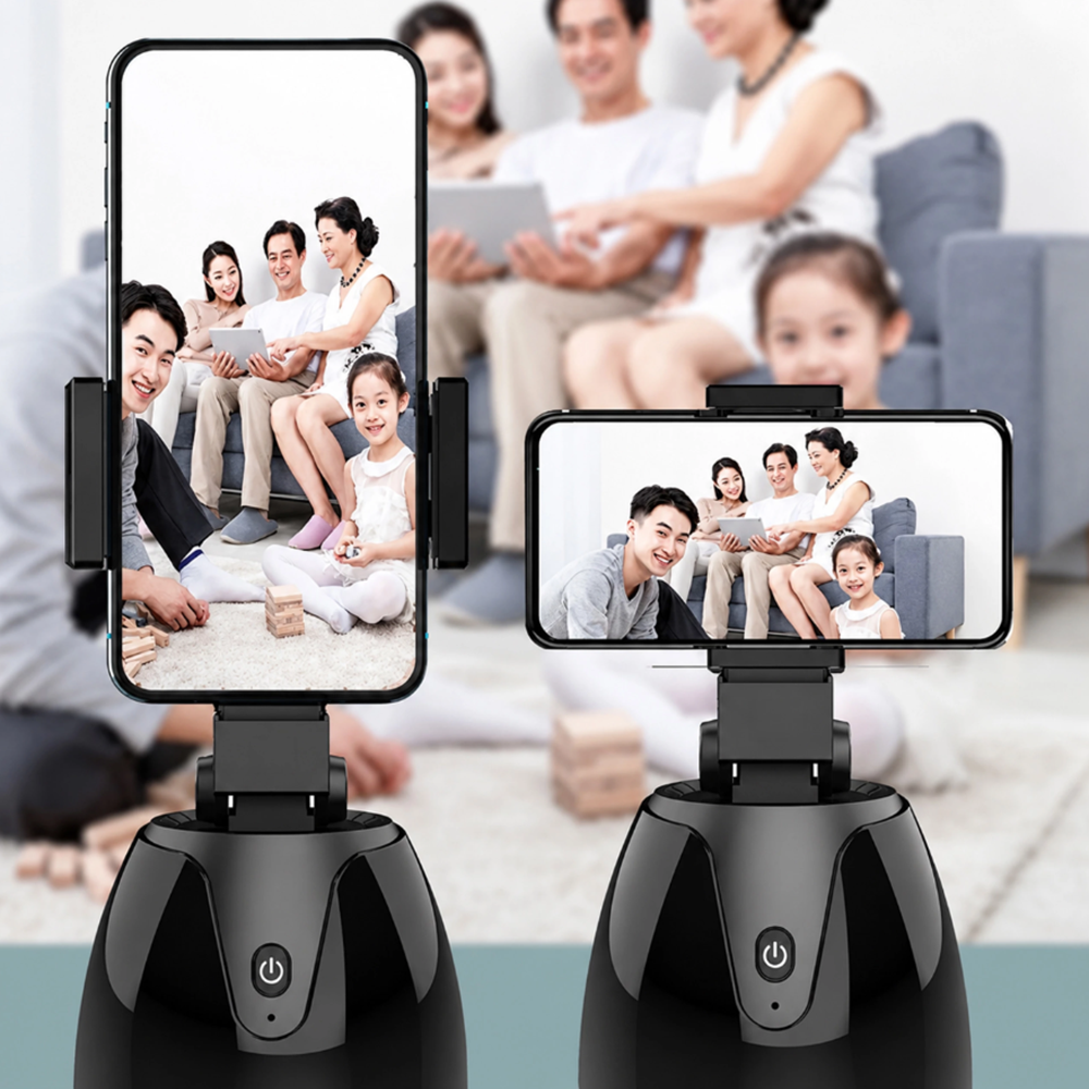Intelligens 360°-ban forgó okos szelfi állvány – automatikus mozgáskövető telefon tartó (BBRLB2544) - Image 13
