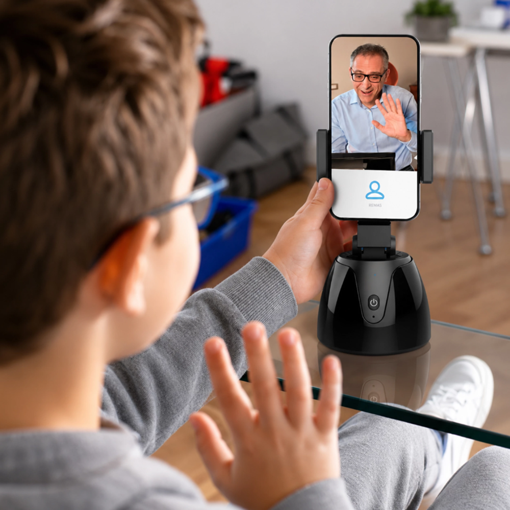 Intelligens 360°-ban forgó okos szelfi állvány – automatikus mozgáskövető telefon tartó (BBRLB2544) - Image 14