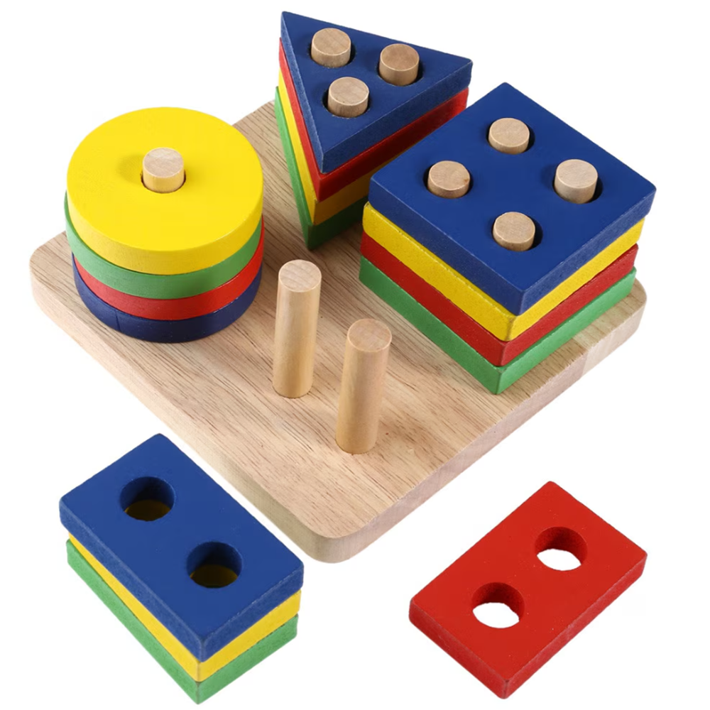 Montessori fa készségfejlesztő játék 16 részes (EB-MB-11112, ECG01111P) - Image 4