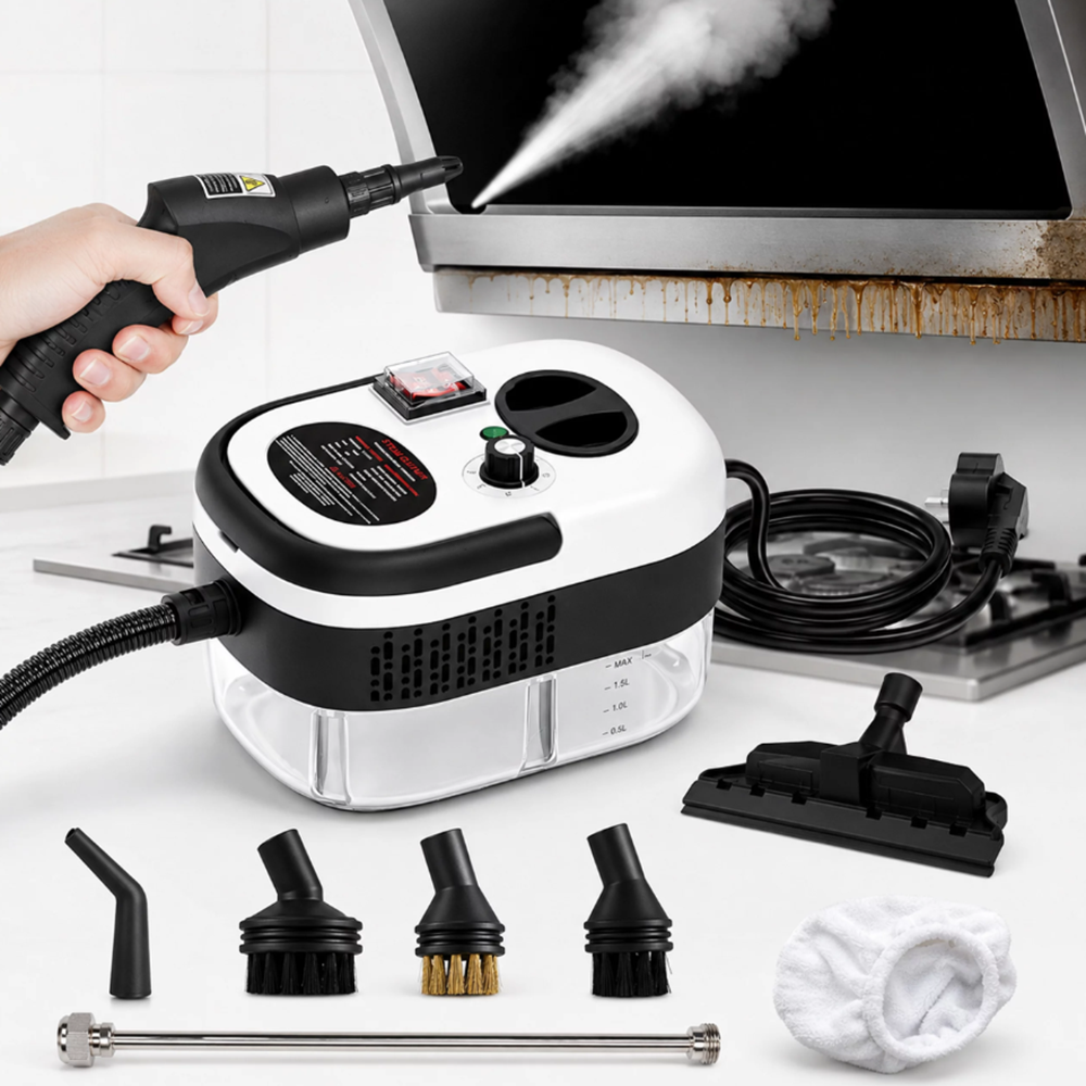 Nagy teljesítményű gőztisztító 2500W – univerzális tisztítógép otthoni takarításhoz (BBRLB1810) - Image 9