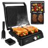 Ruhhy elektromos grillsütő 2000 W – praktikus asztali grill húsokhoz és zöldségekhez (WNDR26176)