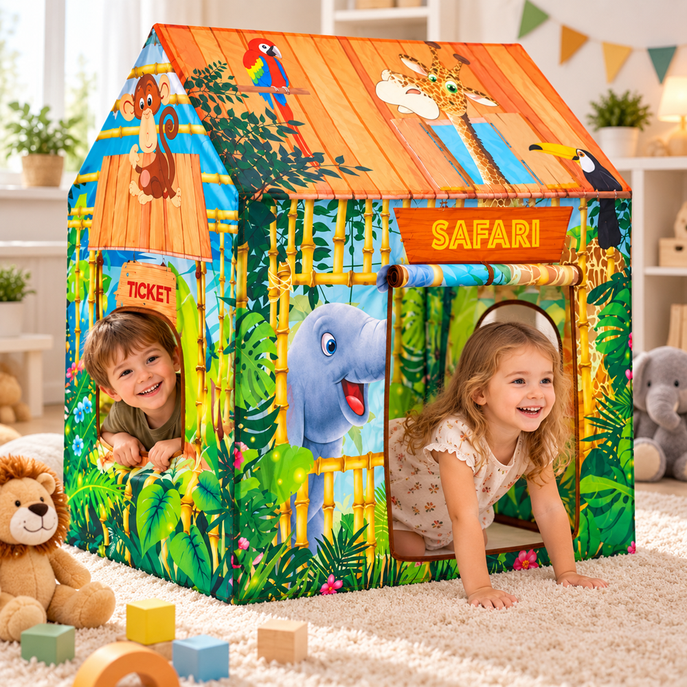 Safari játszósátor gyerekeknek – 95×72×102 cm (EDC) - Image 2