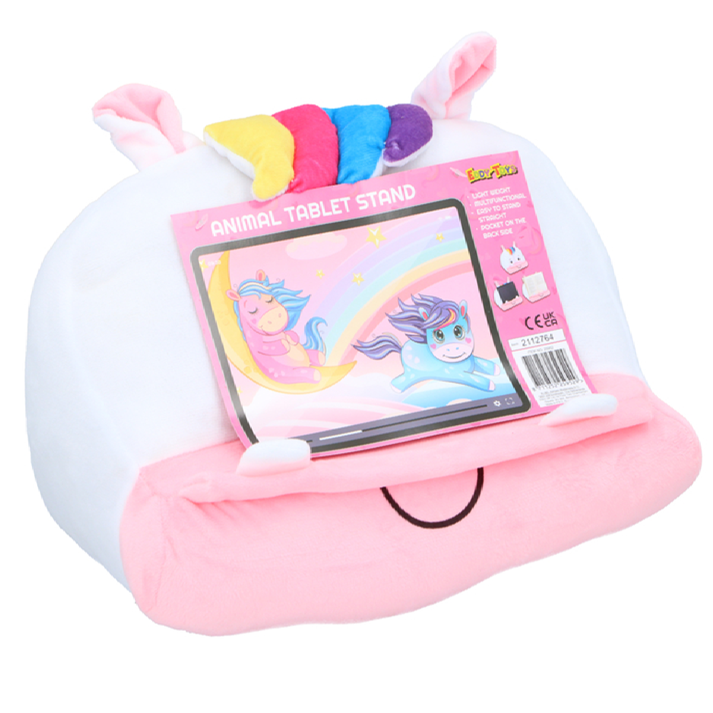 Unikornisos plüss tablettartó párna – 33 × 27 × 18 cm (EDC) - Image 5