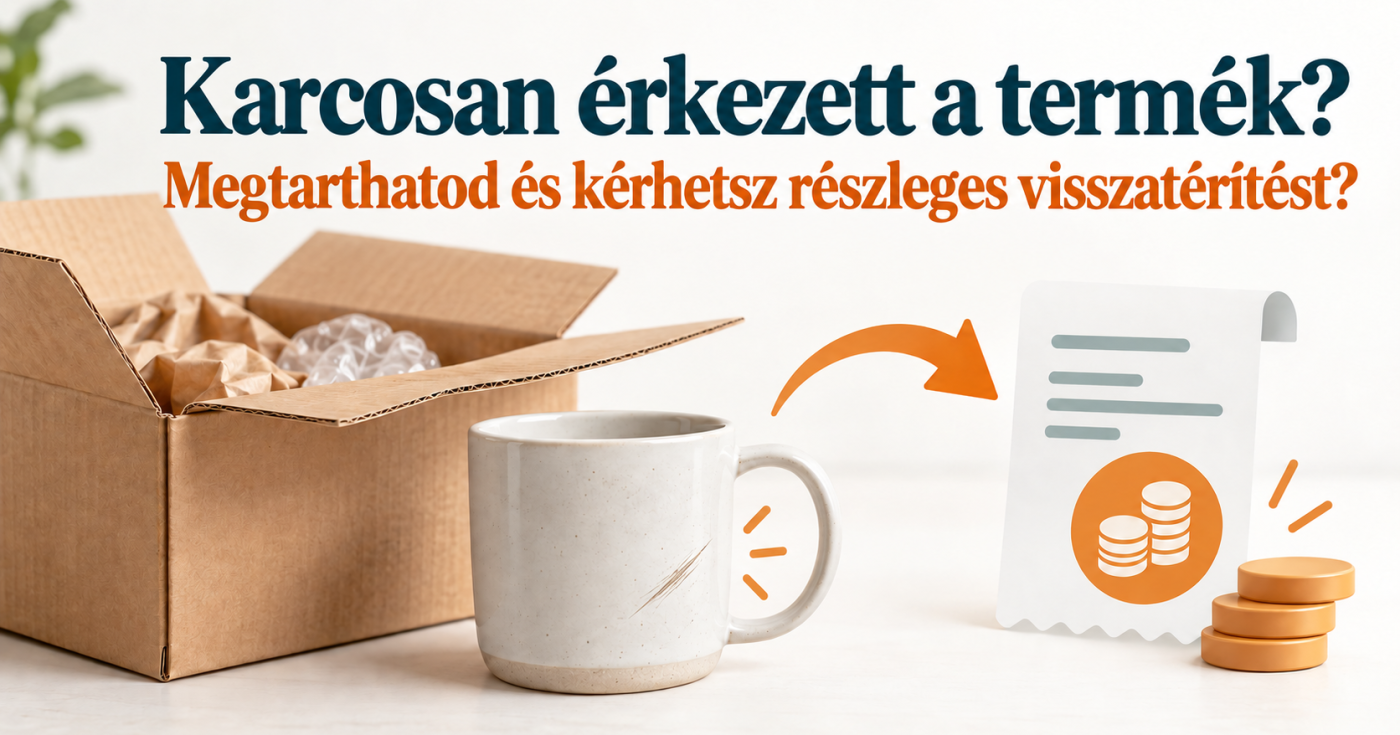 Karcosan vagy hibásan érkezett a termék? Kérhetsz részleges visszatérítést?