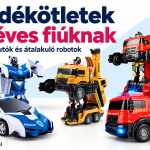 A legjobb ajándékok között 5–8 éves fiúknak: távirányítós autók és átalakuló robotok
