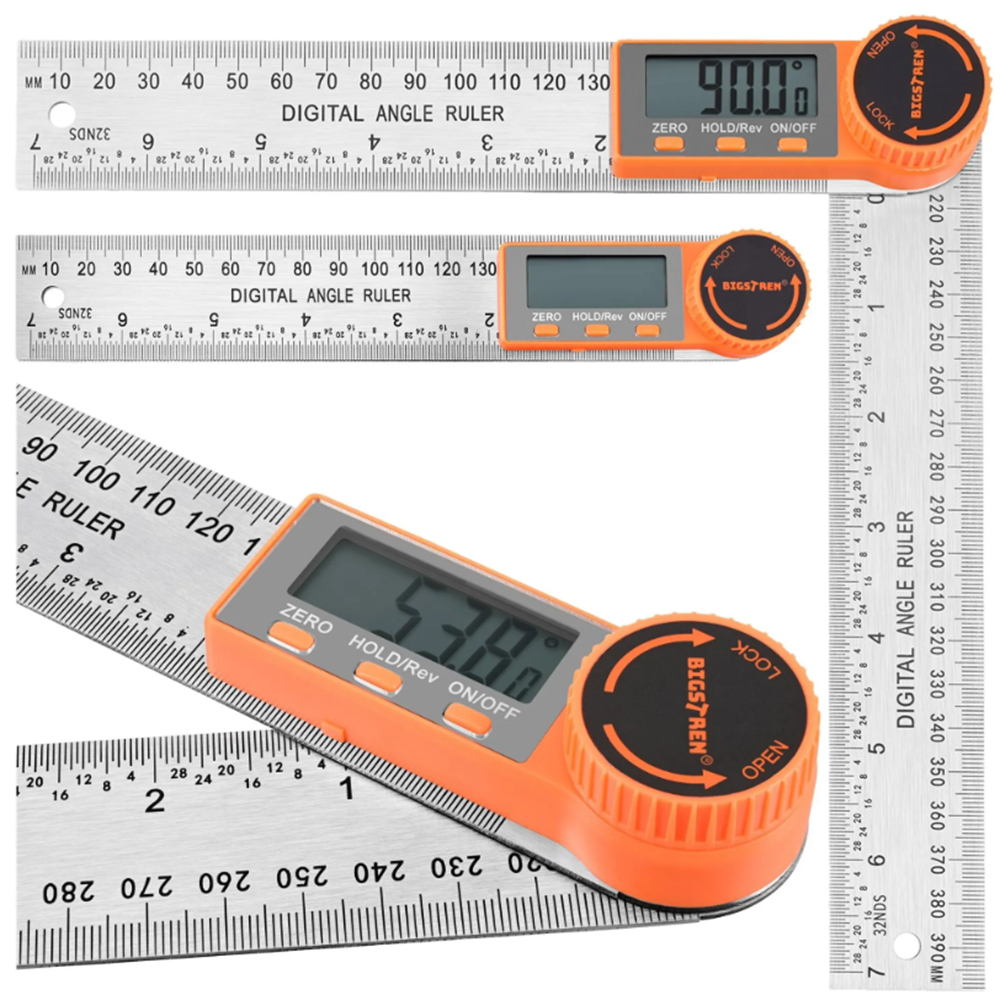 Bigstren elektronikus szögmérő-szögmérés 0–360° (WNDR26957)