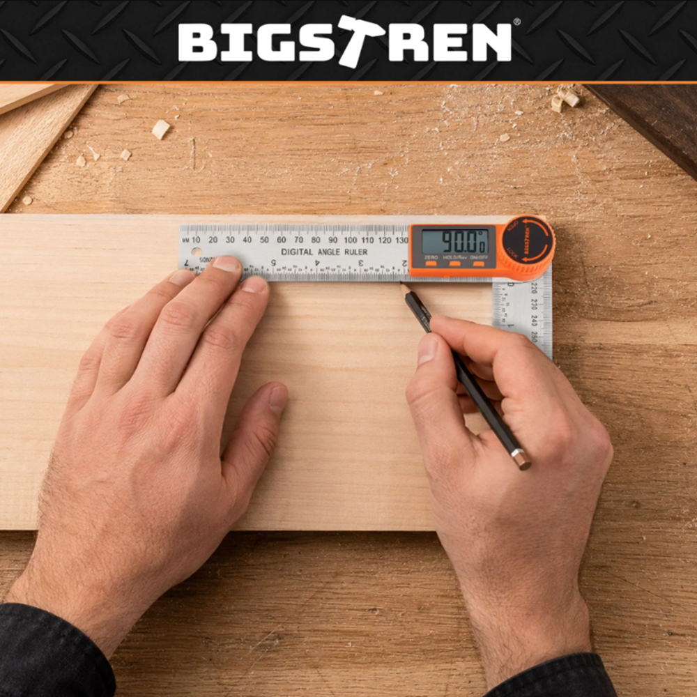 Bigstren elektronikus szögmérő-szögmérés 0–360° (WNDR26957) - Image 2