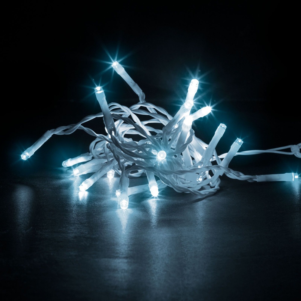 Hidegfehér LED fényfüzér – 50 LED, 8 világítási mód (GL-58900B) - Image 3