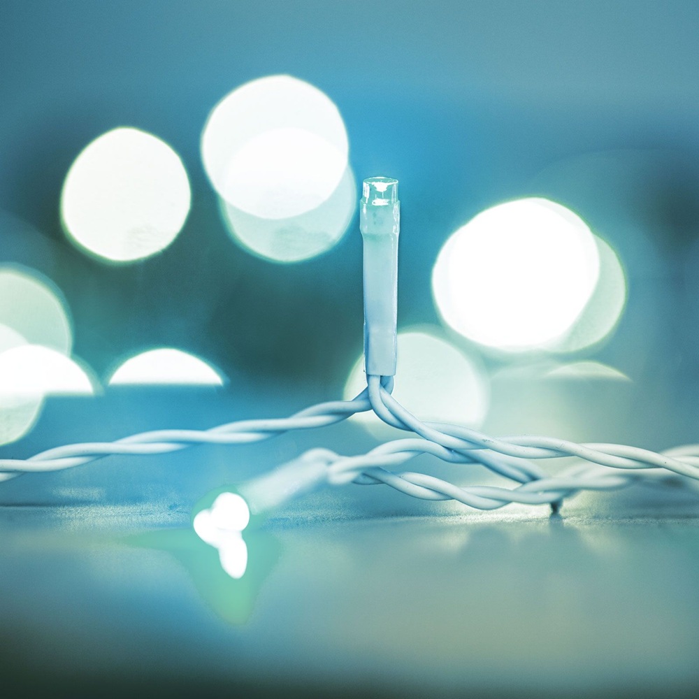 Hidegfehér LED fényfüzér – 50 LED, 8 világítási mód (GL-58900B) - Image 2