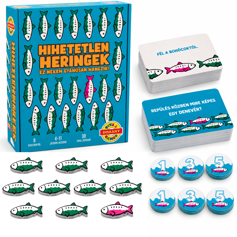 Hihetetlen Heringek – Gyanúsan hangzik! társasjáték (BBMJ) - Image 5