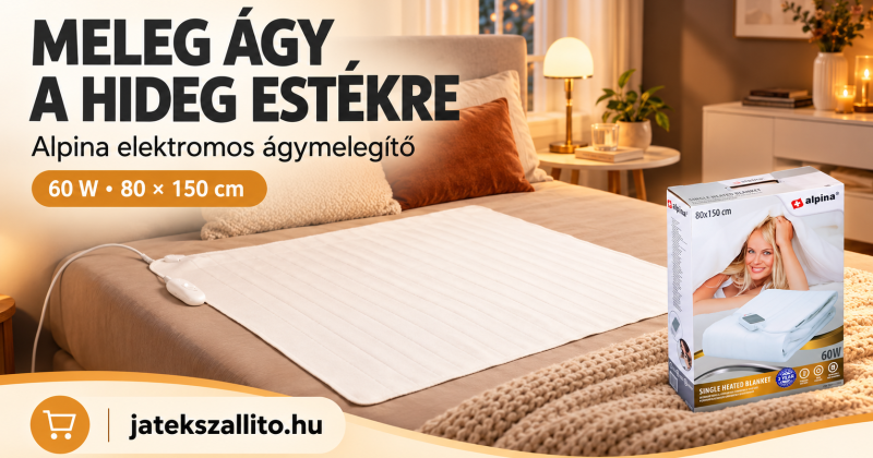 Alpina elektromos ágymelegítő: ezért esik olyan jól a hidegebb estéken