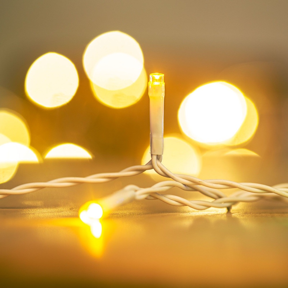 Melegfehér LED fényfüzér – 50 LED, 8 világítási mód (GL-58900A) - Image 5