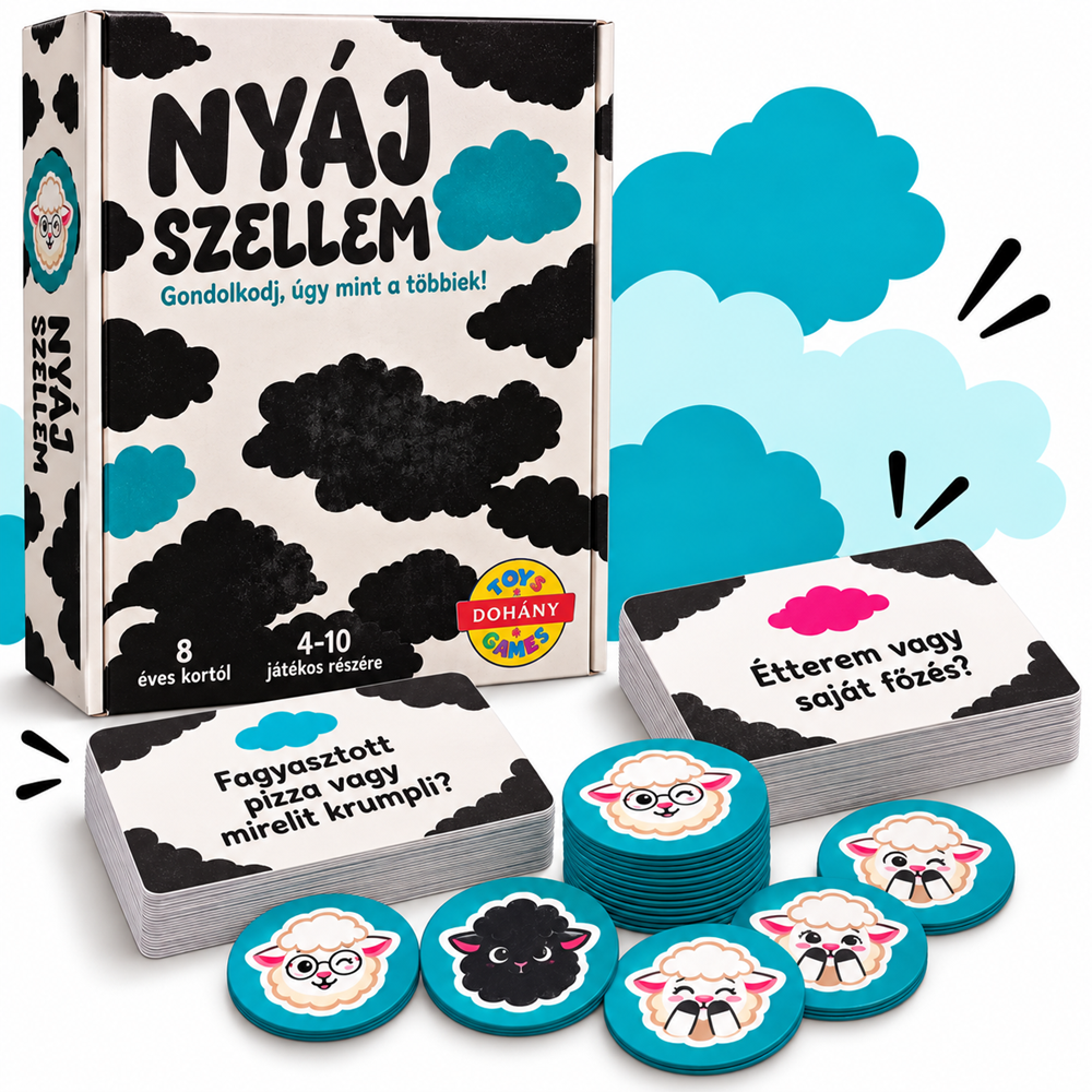 Nyáj szellem társasjáték – Gondolkodj, mint a többiek! (BBMJ) - Image 5
